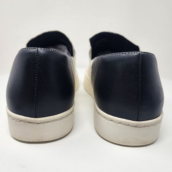 Free People Varsity Slip-on Sneaker Women EU38/US7.5 White Calf Hair Black Heel - Picture 6 of 13